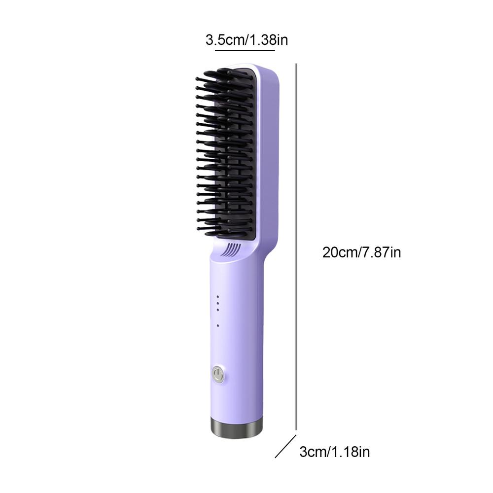 Brosse lissante chauffante à air chaud, peigne lisseur électrique, peigne lisseur UE