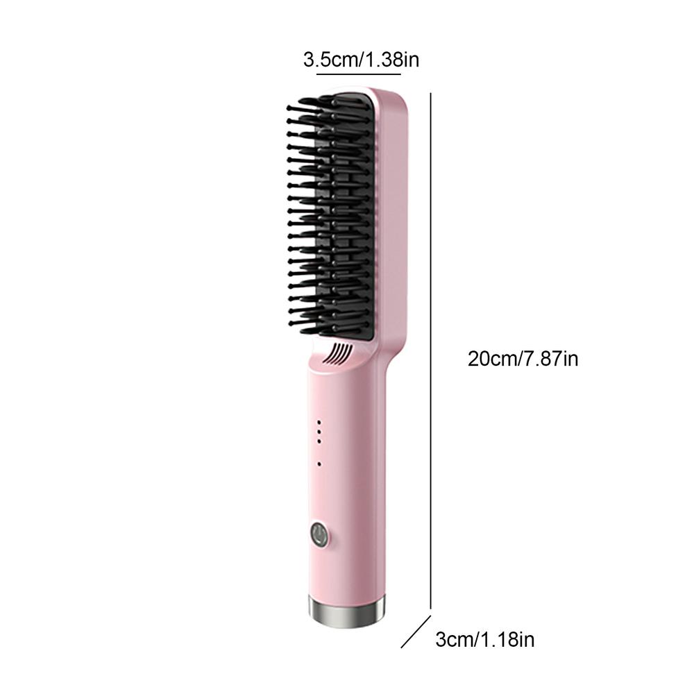 Brosse lissante chauffante à air chaud, peigne lisseur électrique, peigne lisseur UE