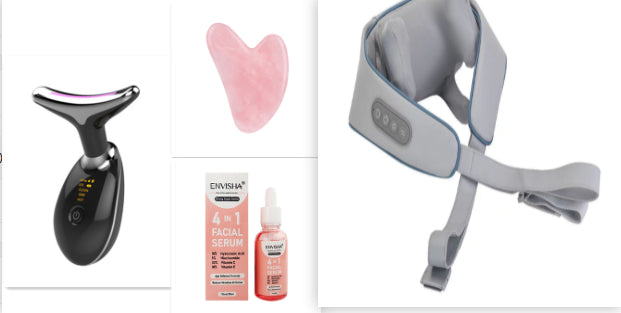 EMS Thermal Neck Lifting And Tighten Massager Electric Microcurrent Wrinkle Remover LED Photon Face Beauty Device For Woman