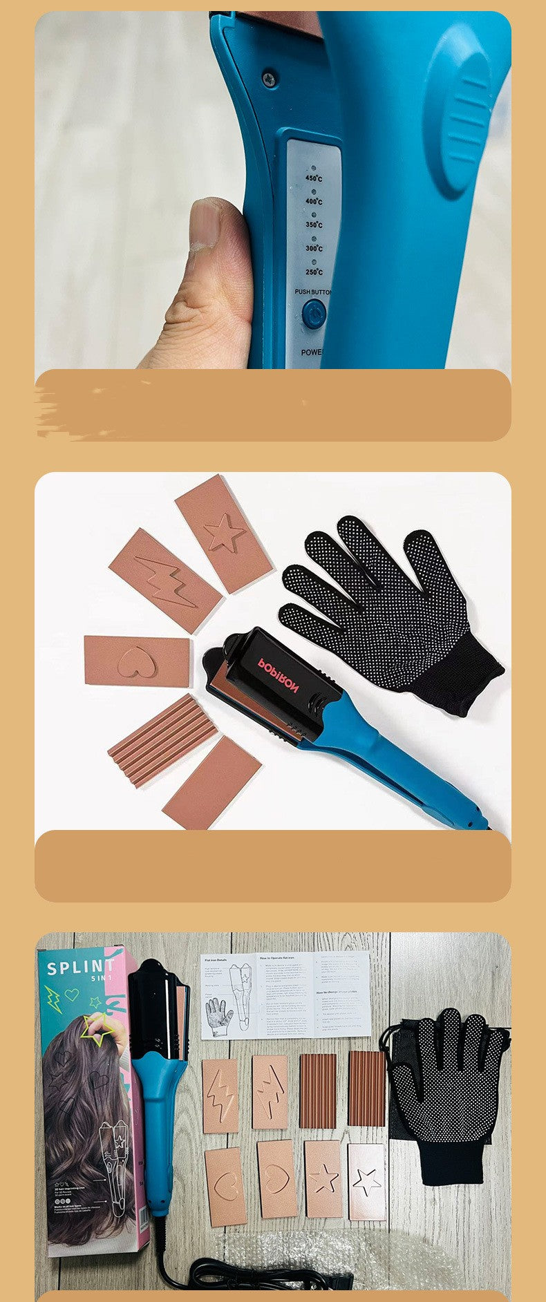 Lisseur à cheveux multifonctionnel pour la maison