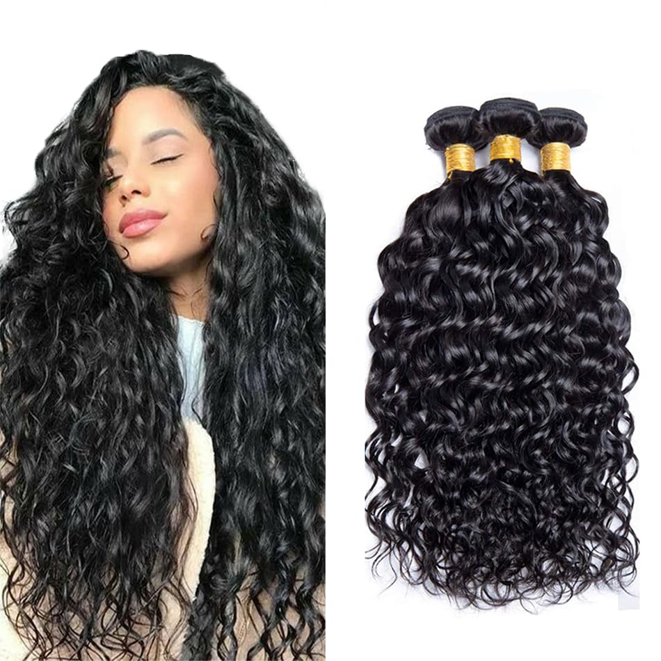 Deep Wave Human Hair for Braiding Human Hair Unprocessed No Weft Bulk Braiding Hair Extensions for Boho Braids #1B Natural Black Color 14 14 Inch 2 Bundles Total 100 g One Pack 
