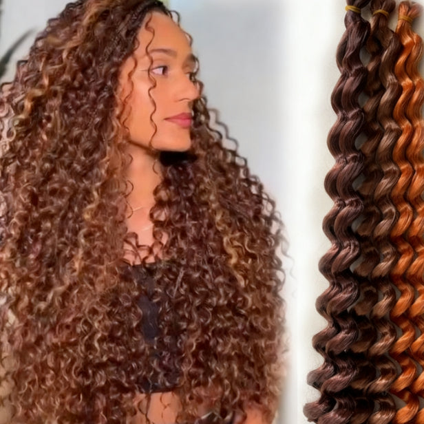 24in150g Italy curls Deep twist boho curls Crochet Hair