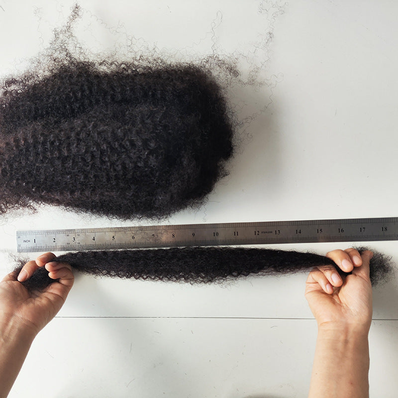 African 4C Hair Crochet Human Weaving Natural Color Fashion