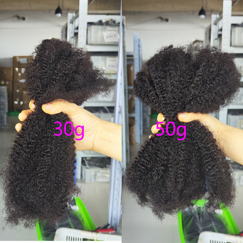 African 4C Hair Crochet Human Weaving Natural Color Fashion
